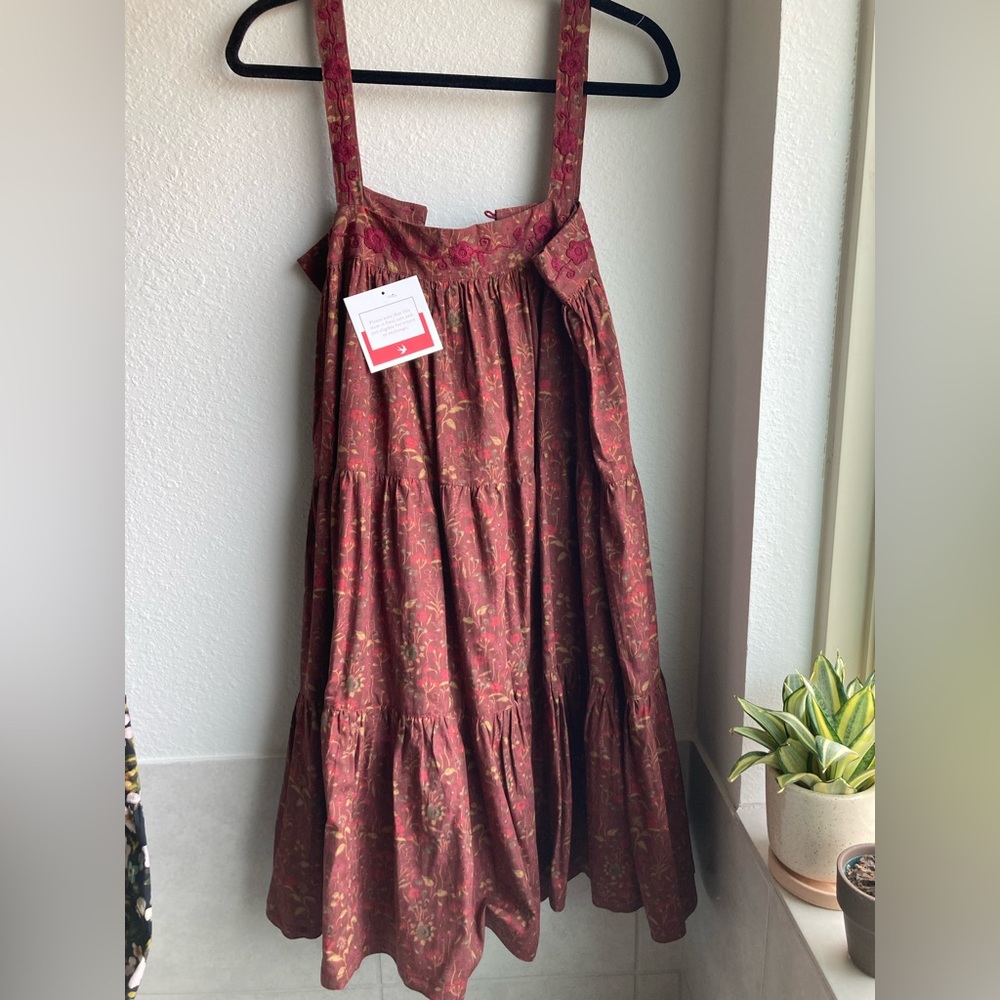 Mi golondrina Lila short dress - granate floral